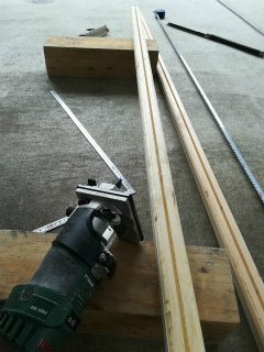 トリマーで6mm幅の溝掘り